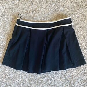 NWT Urban Outfitters Black Mini Skirt with Cream Accents